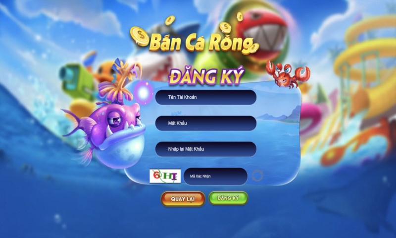 Giao diện cổng game bắn cá đổi thưởng 3d Bắn cá rồng